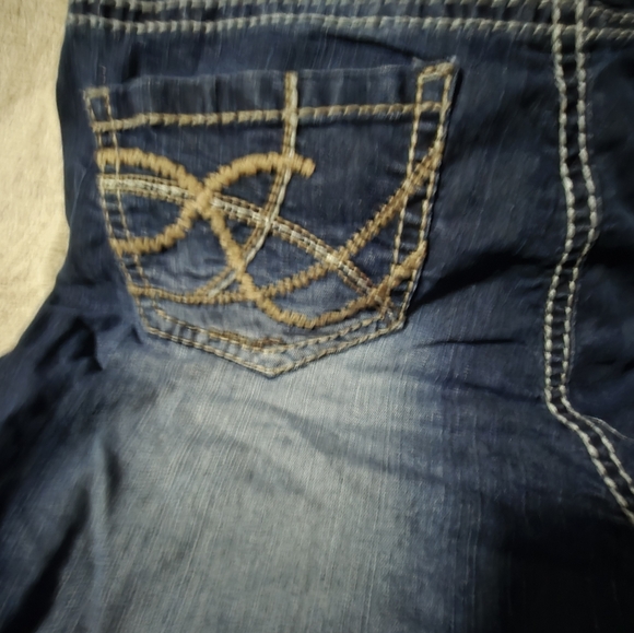 Womens Denim jeans w bell bottom flares - Picture 3 of 6